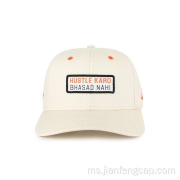 Topi besbol kapas tenunan label tenunan